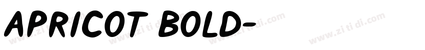 Apricot Bold字体转换